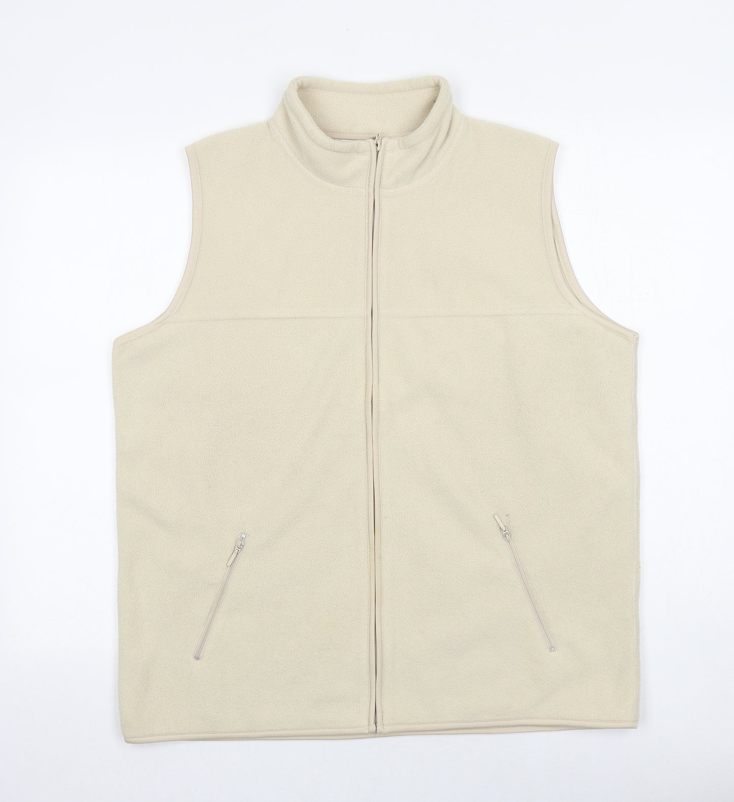 EWM Womens Beige Gilet Jacket Size 18 Zip