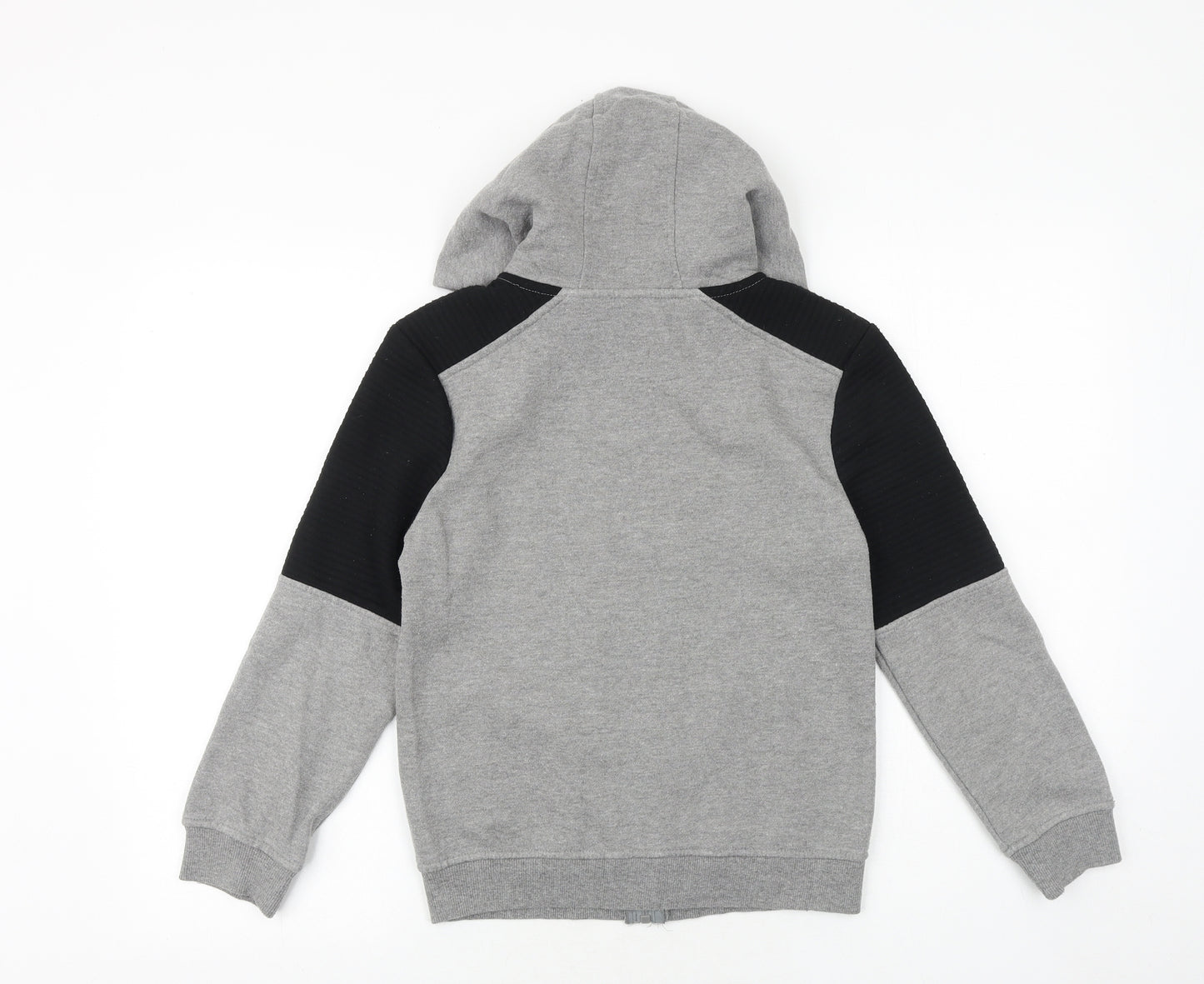 Primark Boys Grey Cotton Full Zip Hoodie Size 10-11 Years Zip