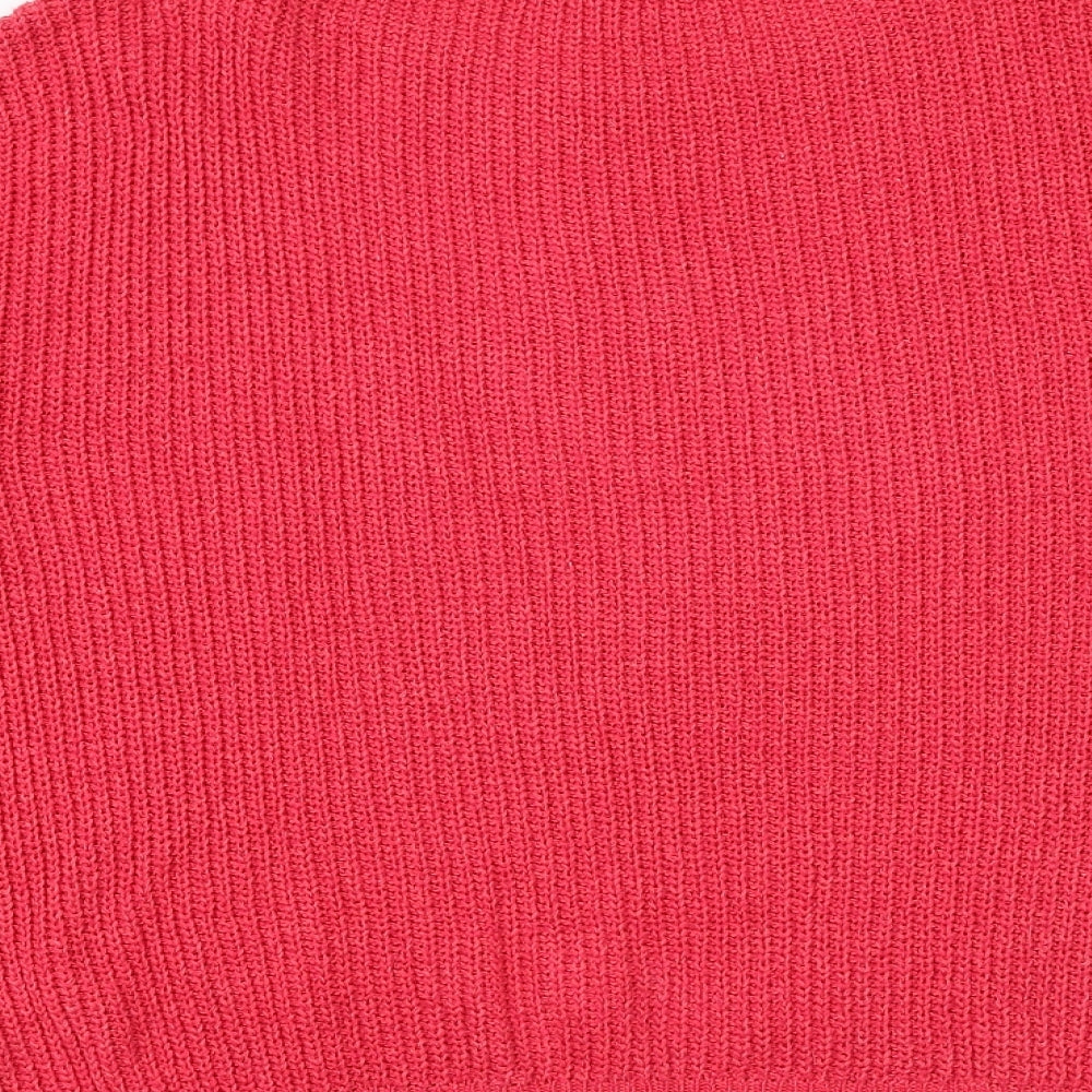 NEXT Womens Pink Round Neck Acrylic Pullover Jumper Size S