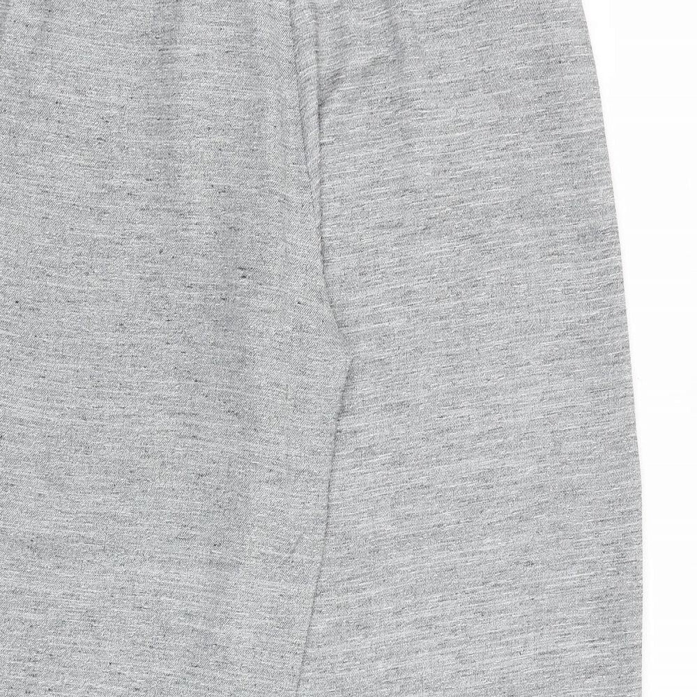 F&F Womens Grey Polyester Trousers Size 12 Regular Tie