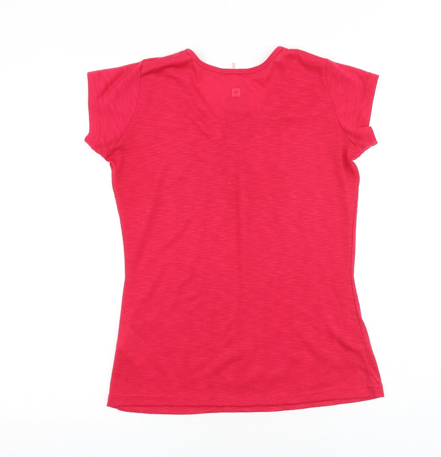 Mountain Warehouse Womens Red Polyester Basic T-Shirt Size 8 Scoop Neck
