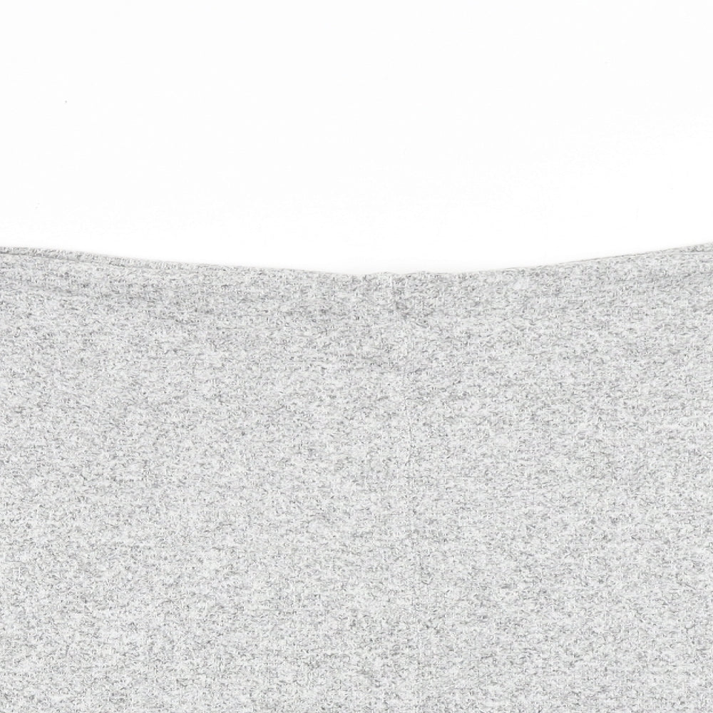 River Island Womens Grey Round Neck Geometric Viscose Pullover Jumper Size M