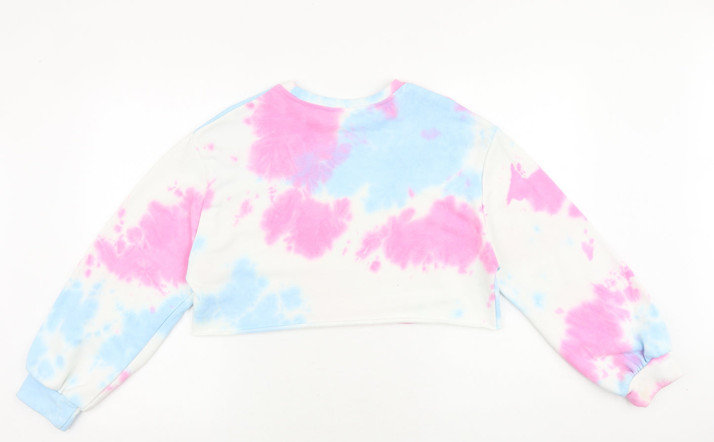 SheIn Womens Multicoloured Geometric Polyester Pullover Sweatshirt Size S Pullover - Tie Dye Pattern
