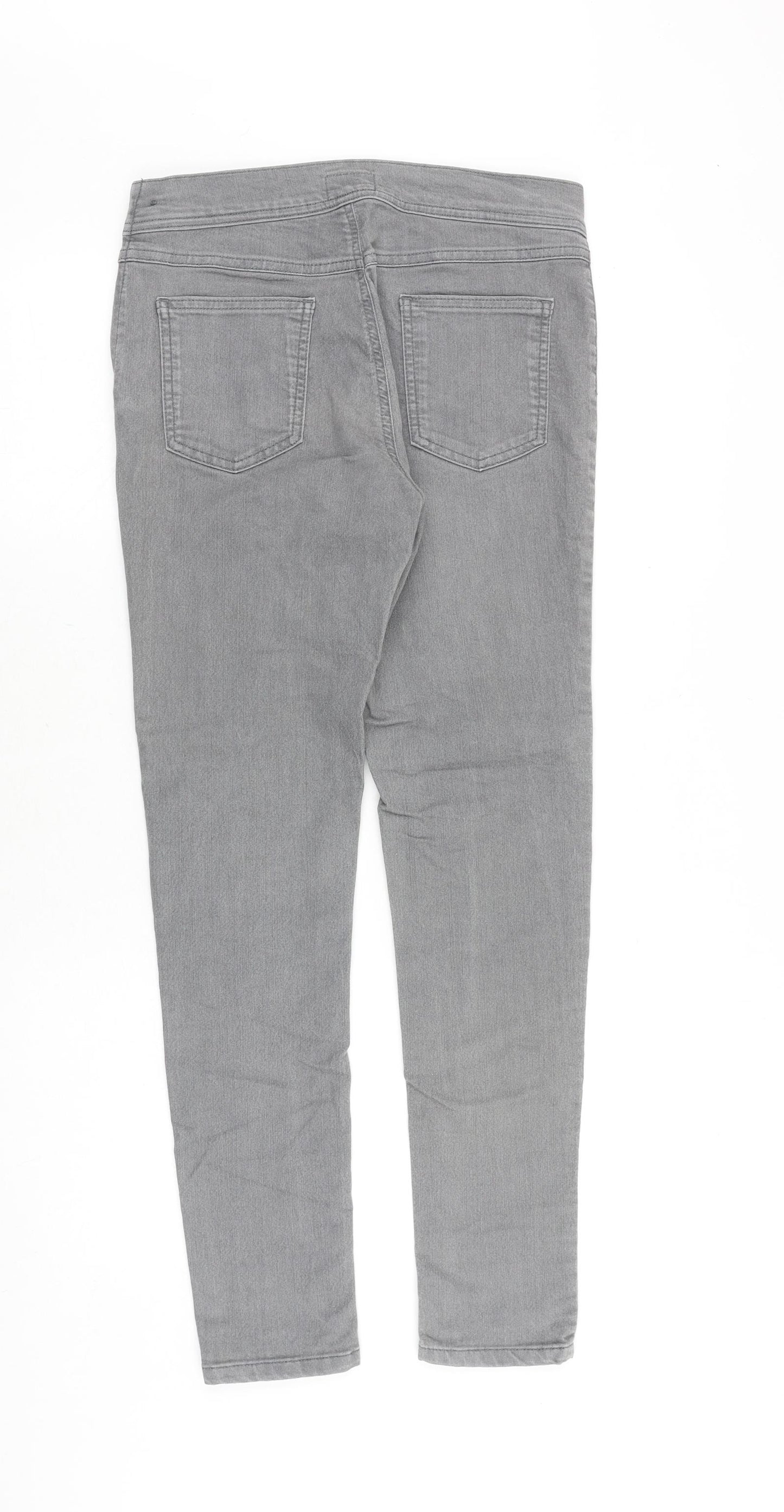 Marks and Spencer Womens Grey Cotton Jegging Jeans Size 10 Regular