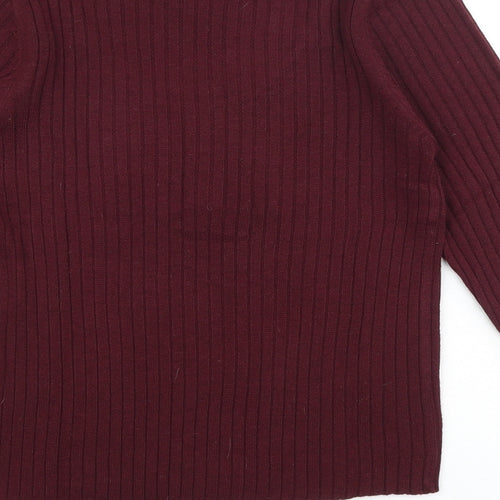 ASOS Womens Purple Round Neck Polyester Pullover Jumper Size 10