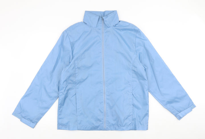 Newille Womens Blue Jacket Size 10 Zip