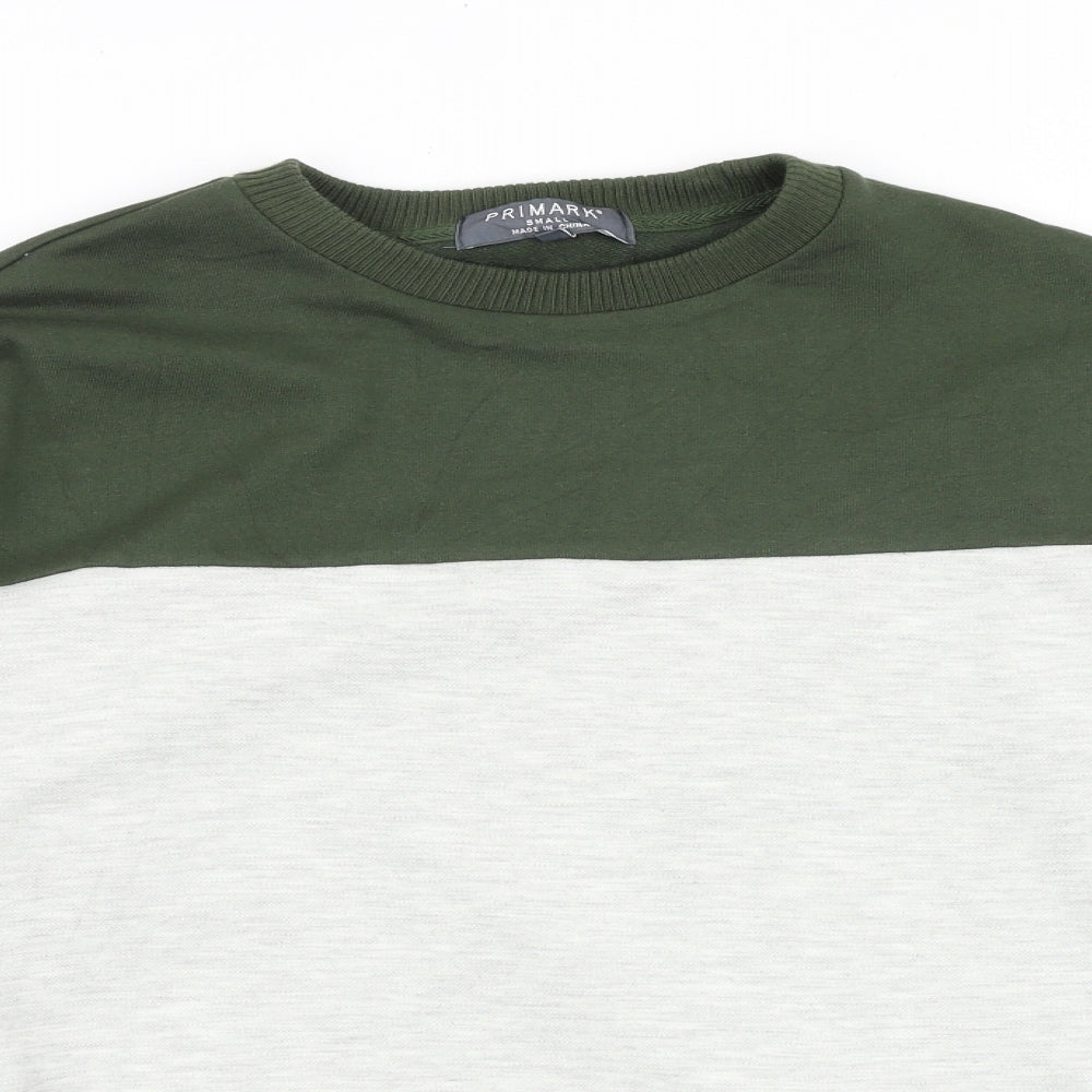 Primark Mens Multicoloured Cotton Pullover Sweatshirt Size S