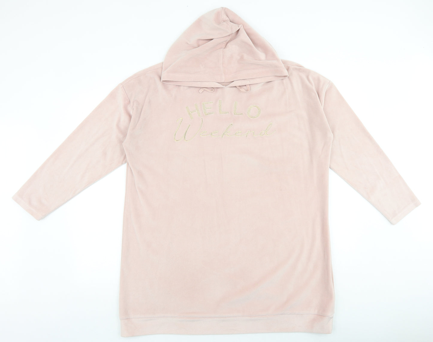 Avon Womens Pink Polyester Pullover Hoodie Size 12 Pullover