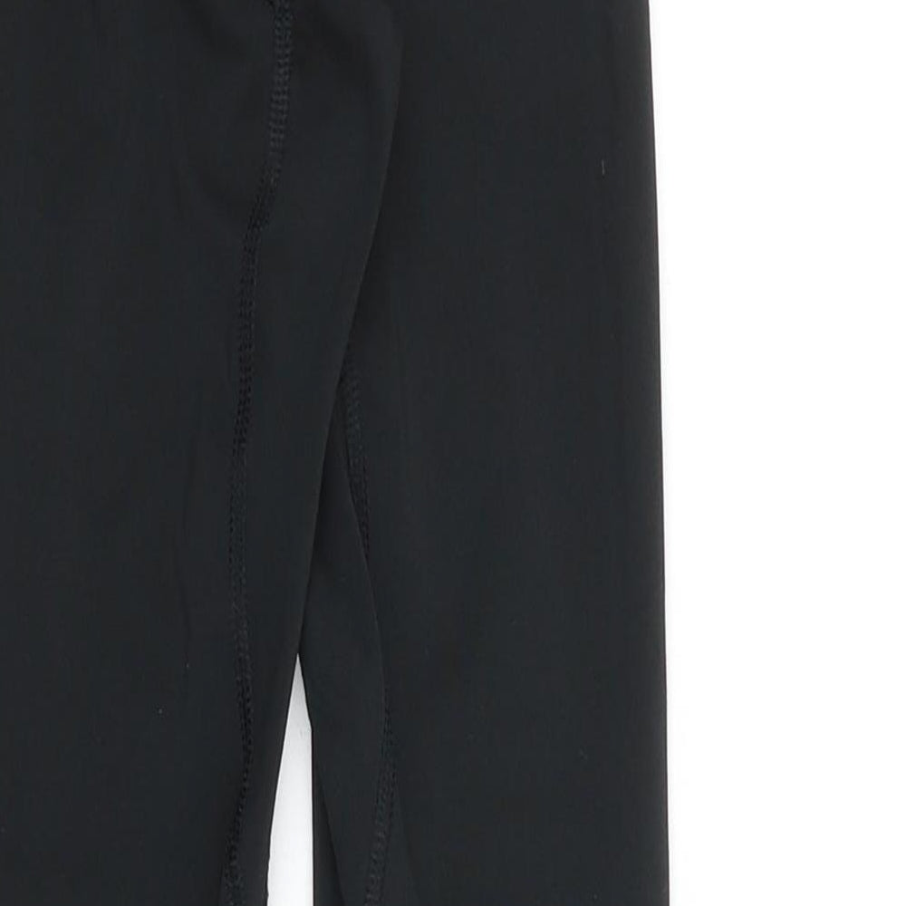 adidas Girls Black Polyester Sweatpants Trousers Size 7-8 Years Regular Pullover