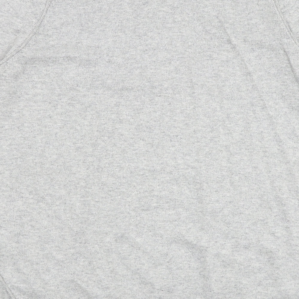 Marks and Spencer Womens Grey Round Neck Acrylic Pullover Jumper Size 14