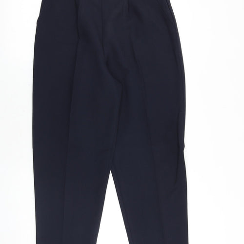 Classics Womens Blue Polyester Trousers Size 14 Regular