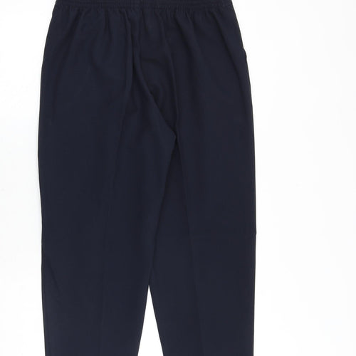 Classics Womens Blue Polyester Trousers Size 14 Regular