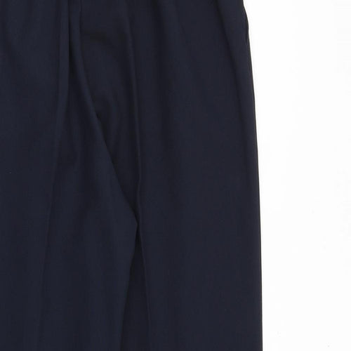 Classics Womens Blue Polyester Trousers Size 14 Regular