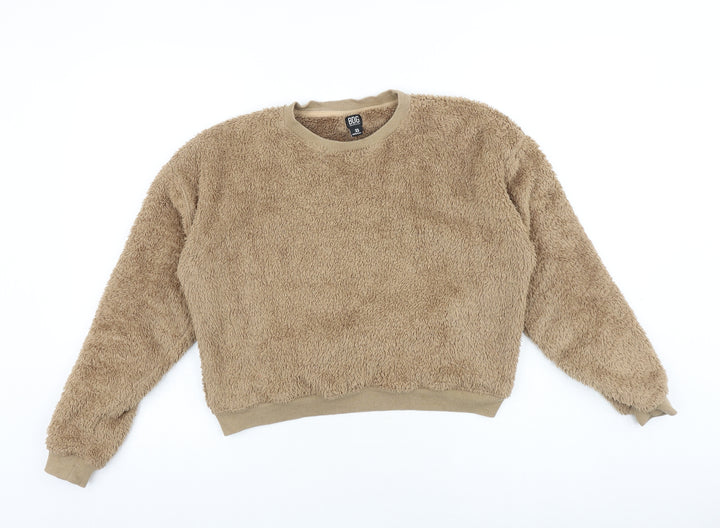 BDG Womens Brown Polyester Pullover Sweatshirt Size XS Pullover
