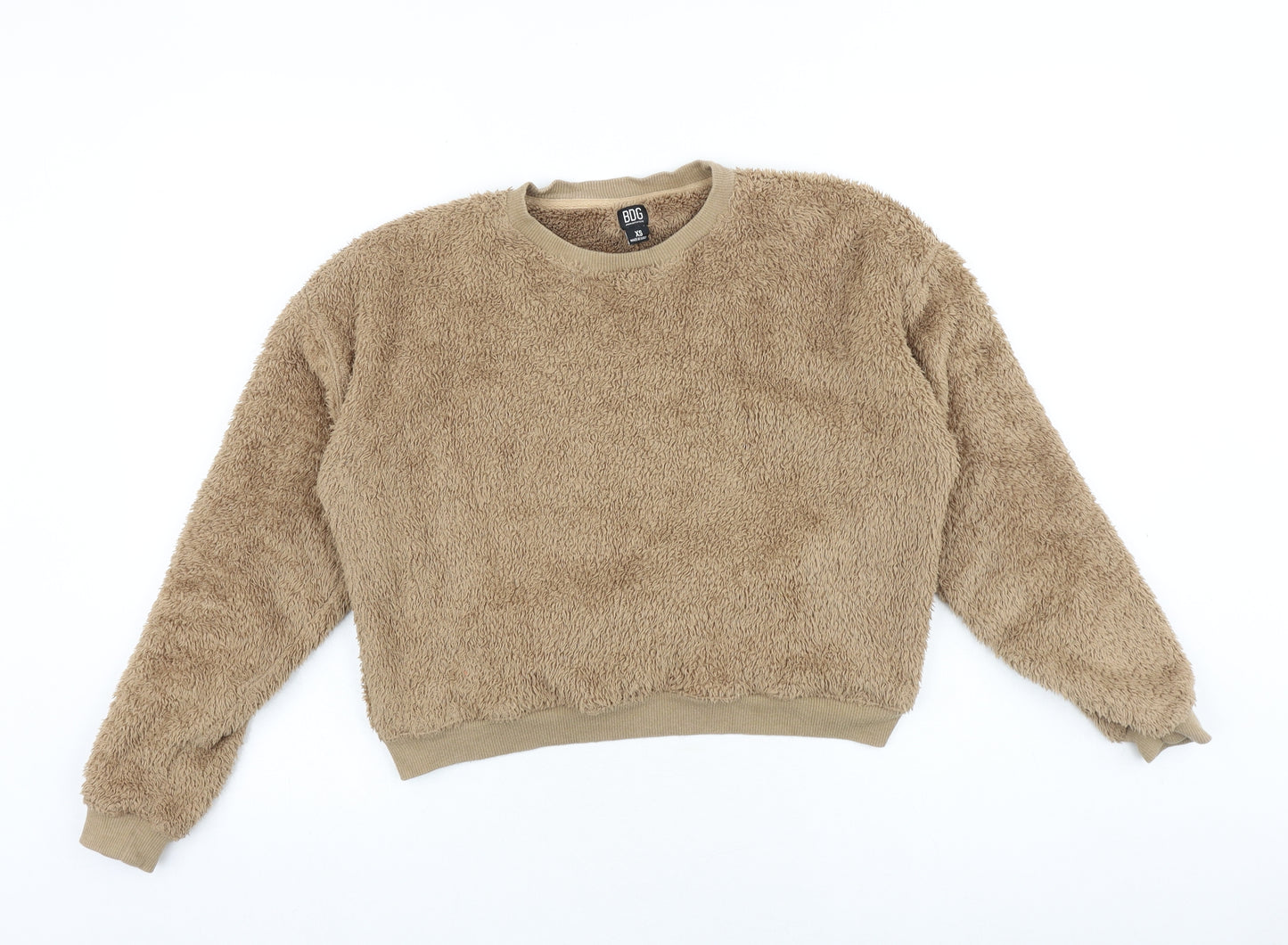 BDG Womens Brown Polyester Pullover Sweatshirt Size XS Pullover