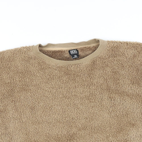 BDG Womens Brown Polyester Pullover Sweatshirt Size XS Pullover