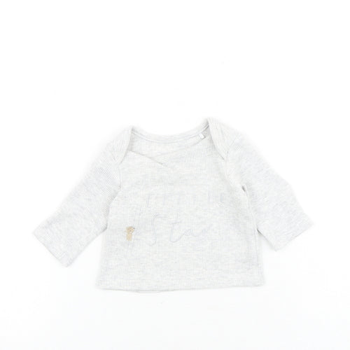 Mini Club Baby Green 100% Cotton Basic T-Shirt Size Newborn Round Neck Pullover - Little Star