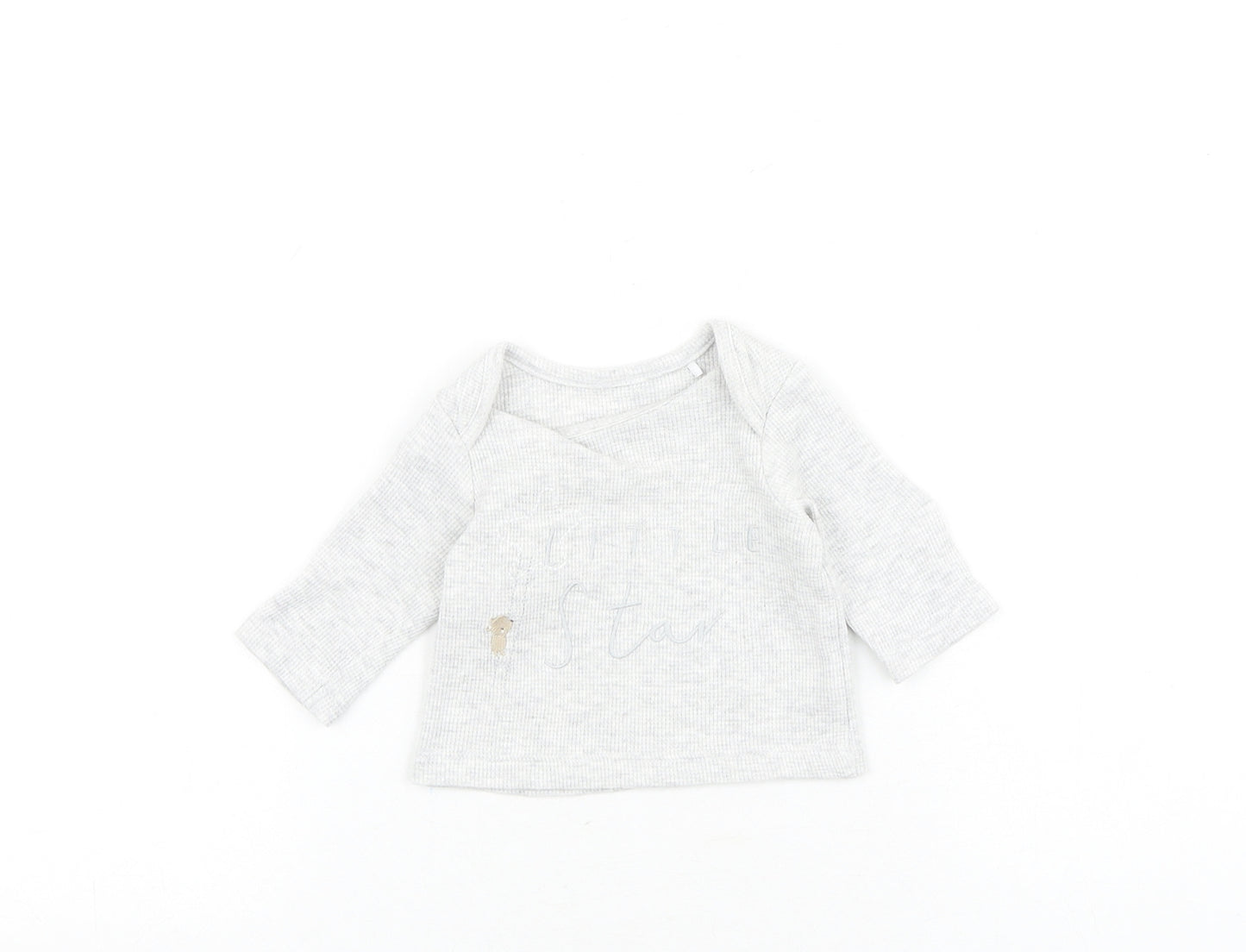 Mini Club Baby Green 100% Cotton Basic T-Shirt Size Newborn Round Neck Pullover - Little Star