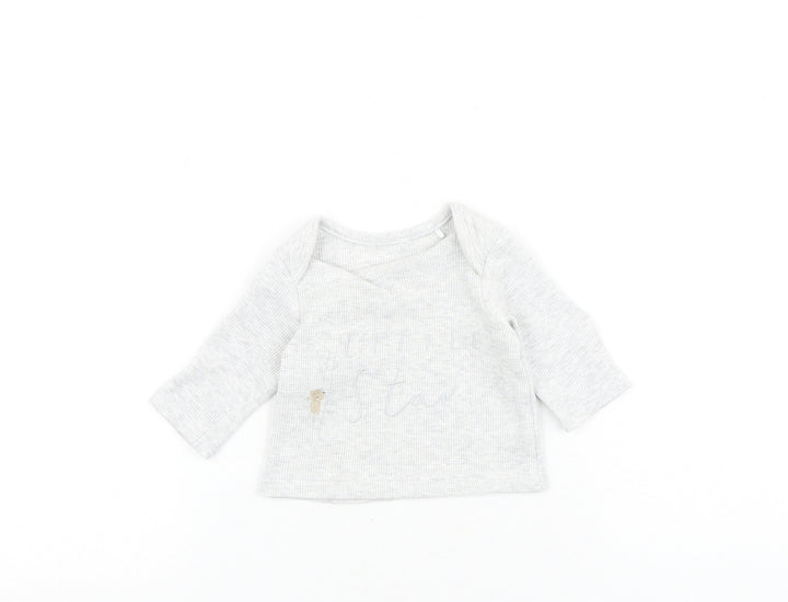 Mini Club Baby Green 100% Cotton Basic T-Shirt Size Newborn Round Neck Pullover - Little Star