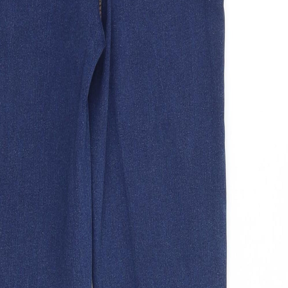 Missguided Womens Blue Cotton Jegging Jeans Size 10 Slim Zip