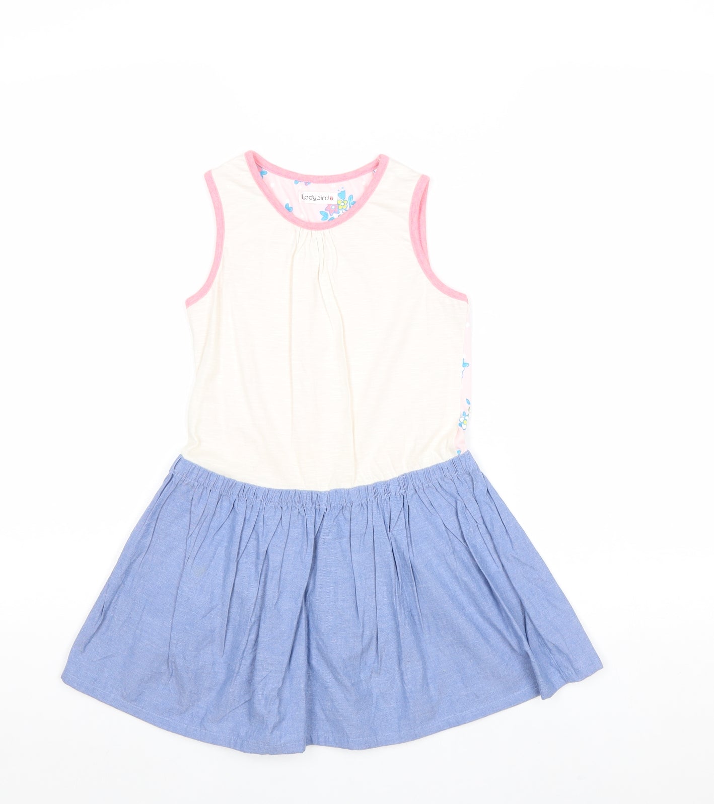Ladybird Girls Multicoloured 100% Cotton A-Line Size 6-7 Years Round Neck Pullover