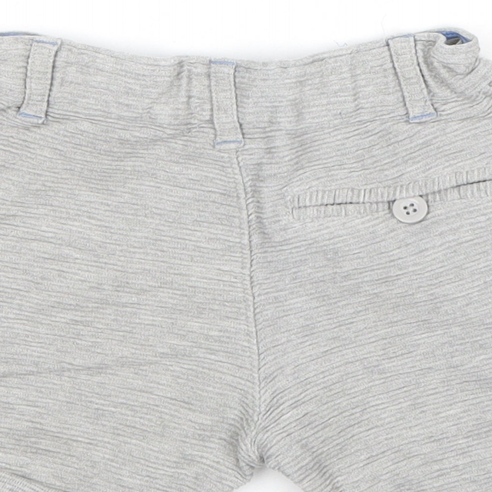 NEXT Boys Grey Cotton Chino Shorts Size 2-3 Years Regular