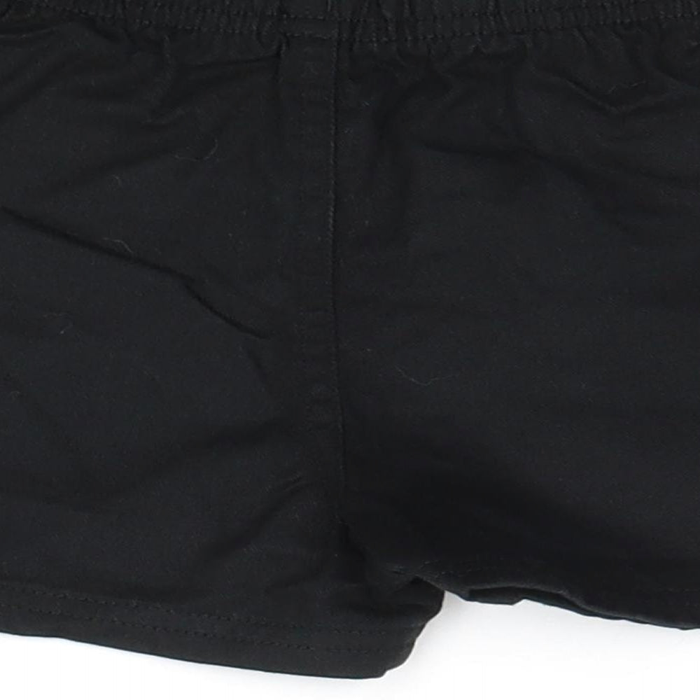 John Lewis Boys Black 100% Cotton Sweat Shorts Size 4-5 Years Regular Drawstring
