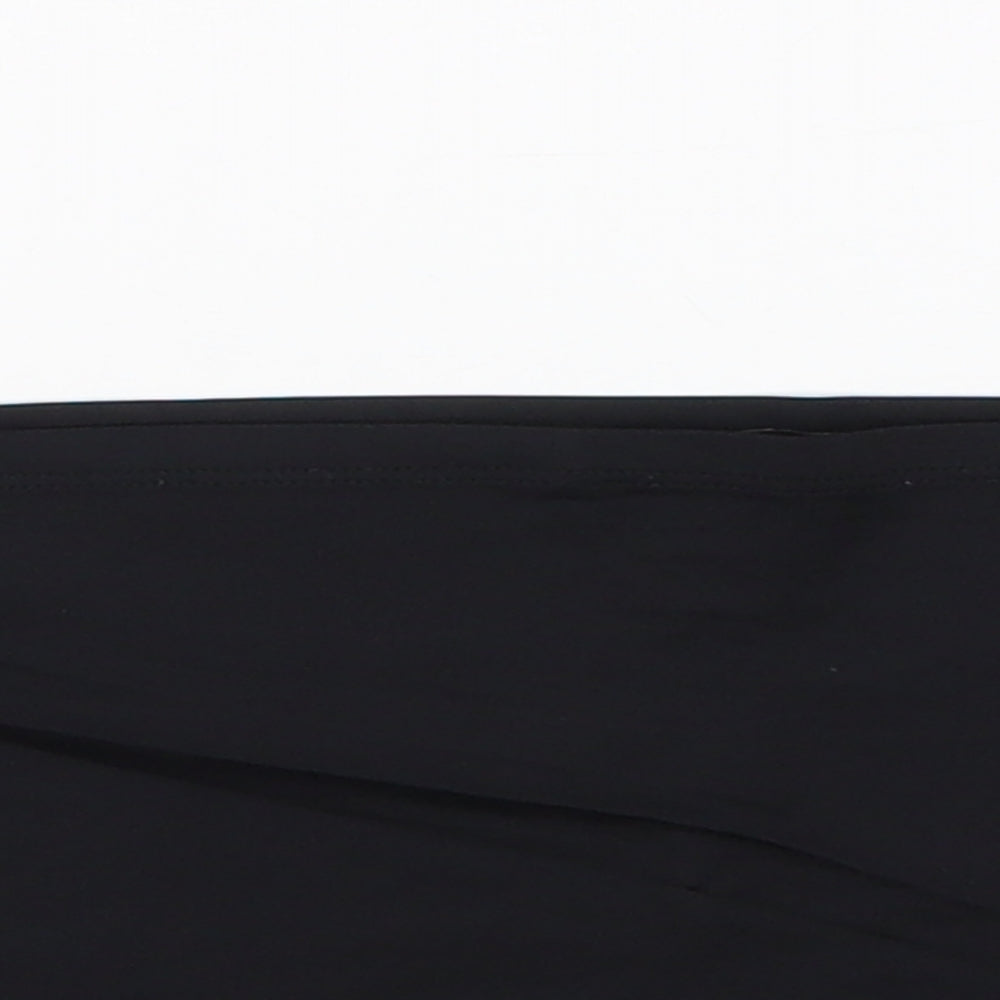 Mango Womens Black Polyamide Cropped Tank Size L Off the Shoulder