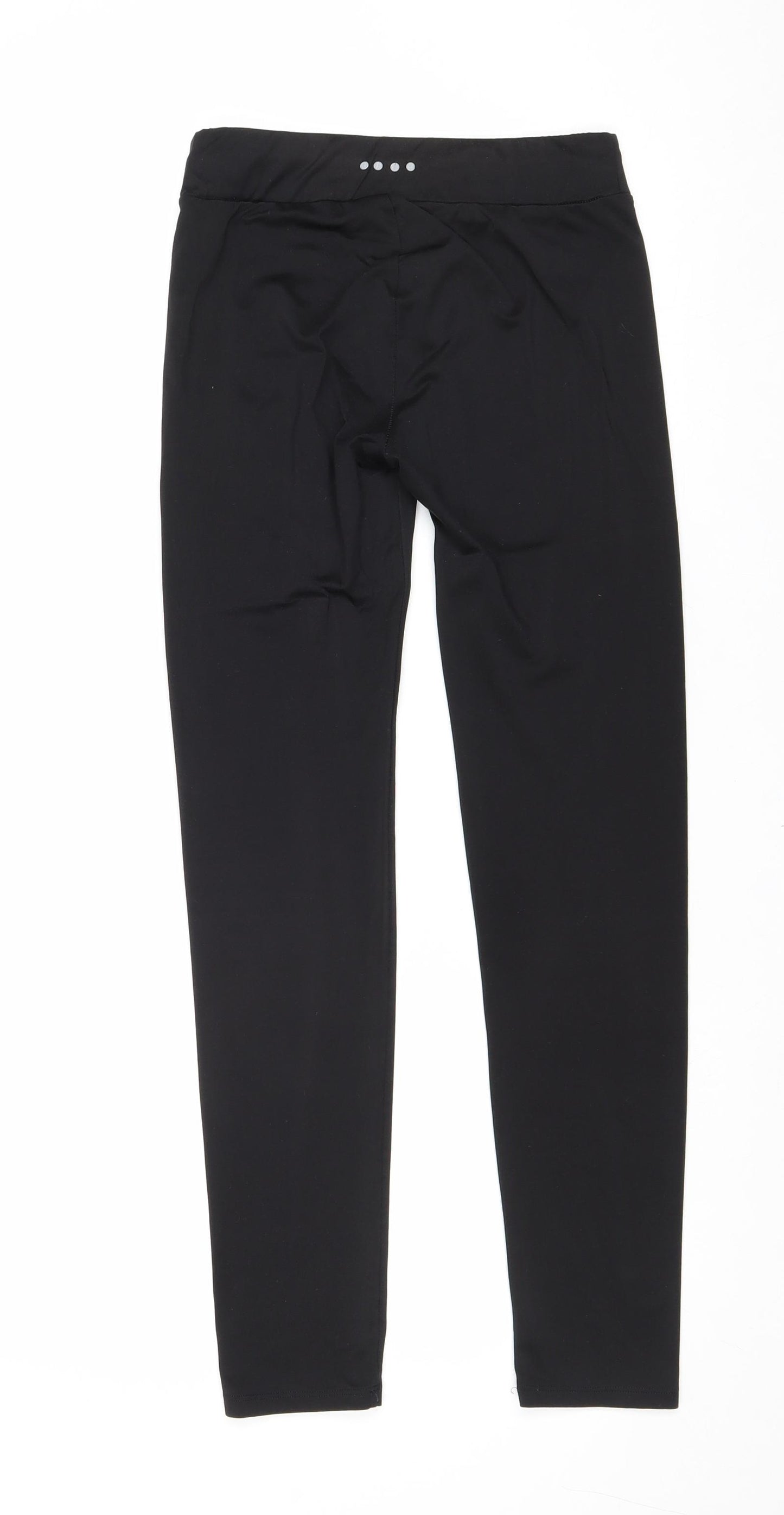 Matalan Girls Black Polyester Jogger Trousers Size 12-13 Years Regular Pullover - Activewear leggings