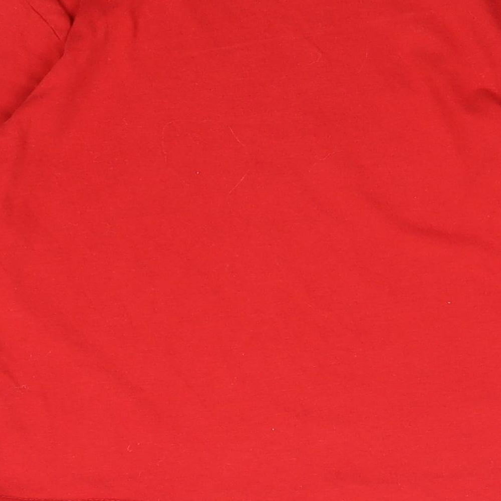 Primark Boys Red 100% Cotton Pullover T-Shirt Size 3-4 Years Round Neck Pullover - Super Hero