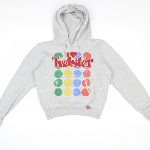 Famous Forever Womens Grey Cotton Pullover Hoodie Size XL Pullover - Twister