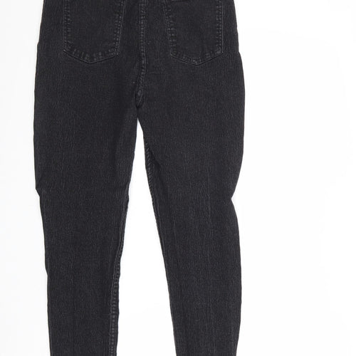 PRETTYLITTLETHING Womens Black Cotton Skinny Jeans Size 14 Regular Zip