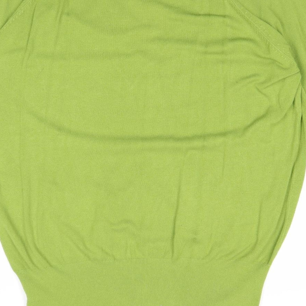 George Womens Green V-Neck Viscose Pullover Jumper Size 20 - Longline
