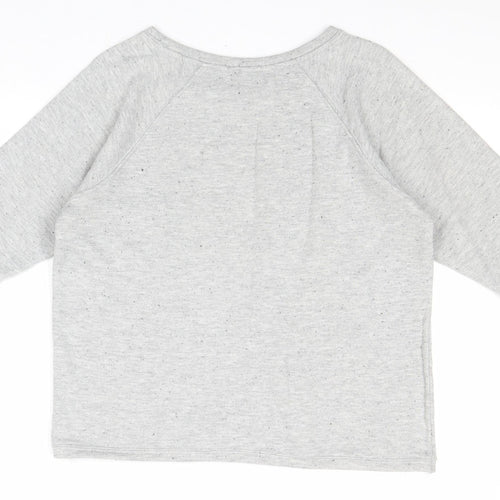Internacionale Womens Grey Polyester Pullover Sweatshirt Size 12 Pullover - J'Adore J'Aime L'Amour
