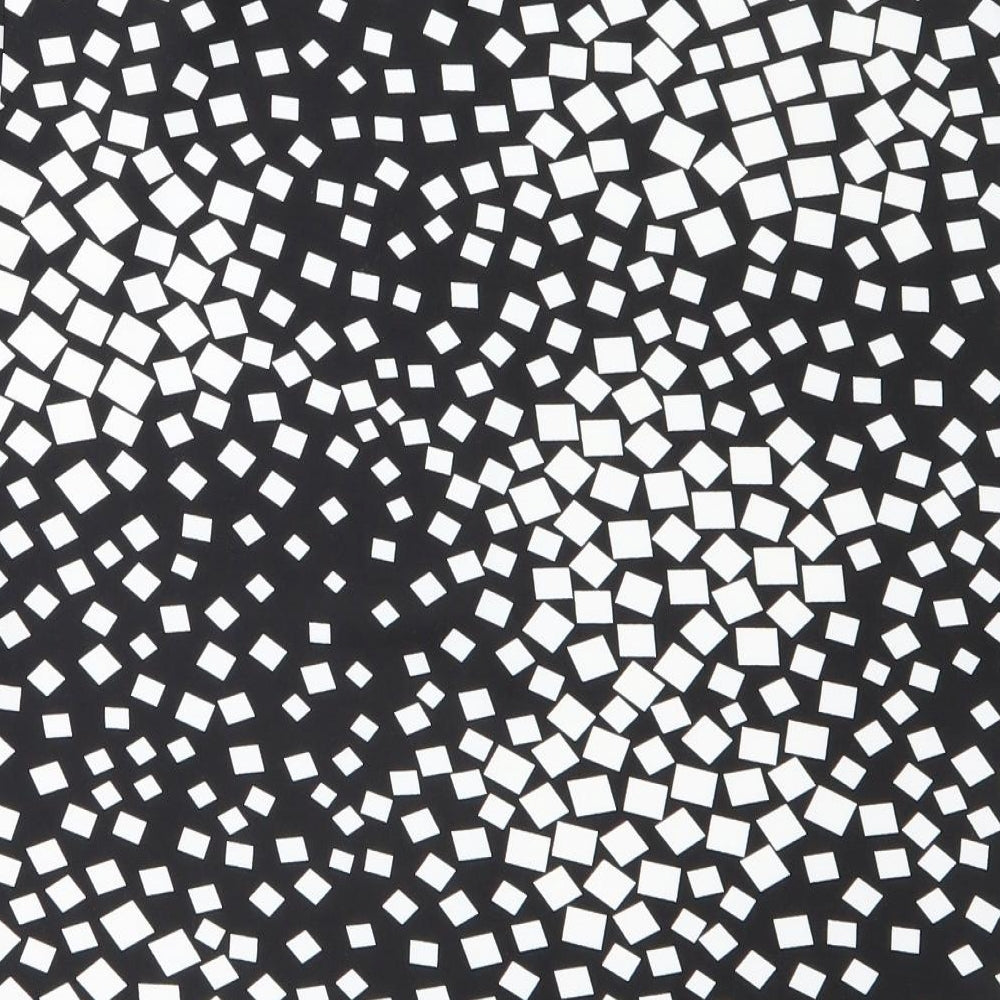 Simon Jefferey Womens Black Geometric Polyester Straight & Pencil Skirt Size 18