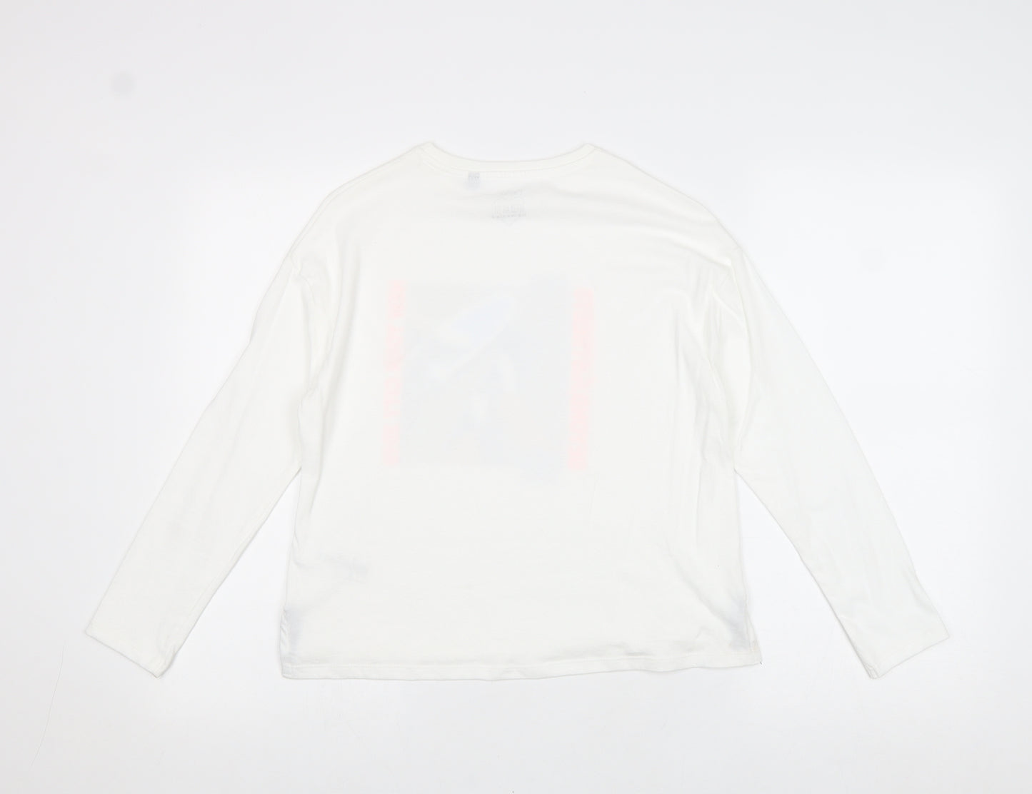 NEXT Boys White 100% Cotton Pullover T-Shirt Size 11 Years Crew Neck Pullover