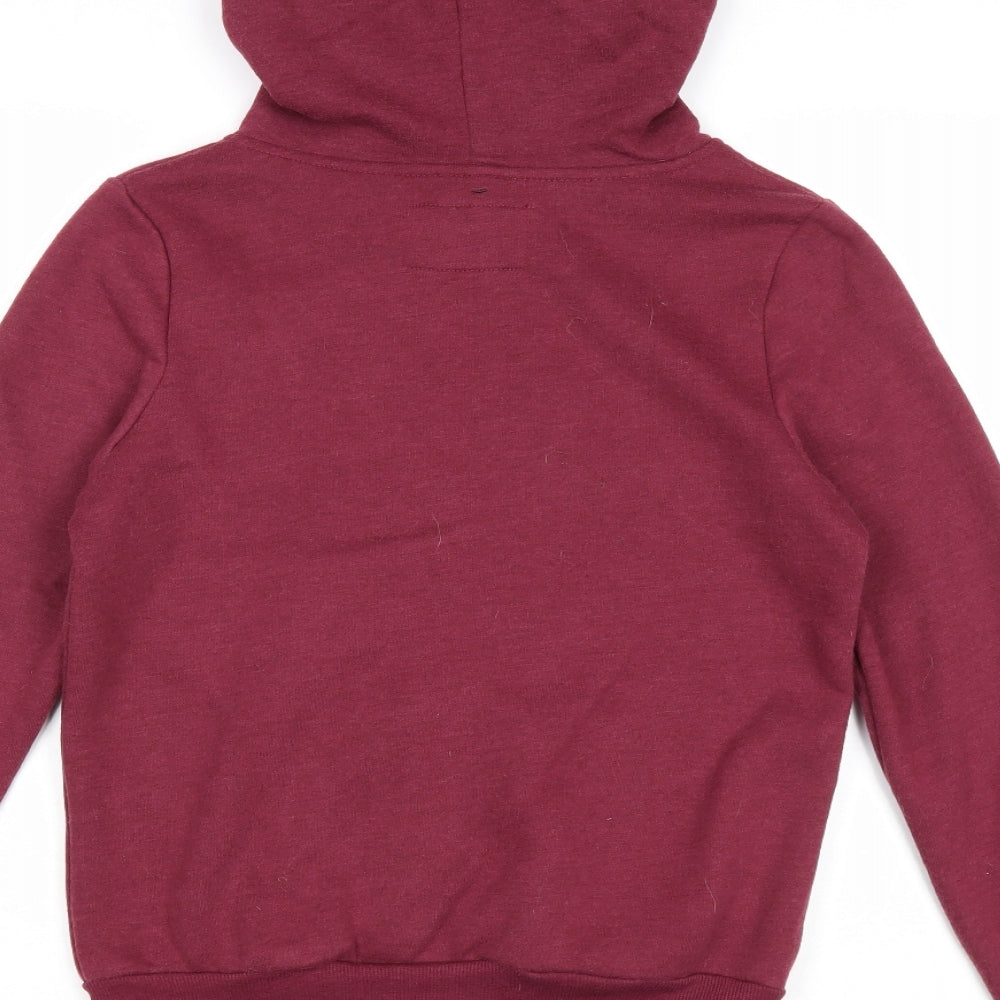 Atmosphere Womens Red Polyester Full Zip Hoodie Size 8 Zip