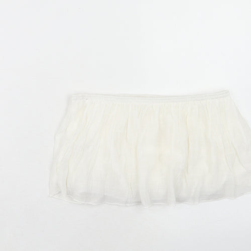 SheIn Womens White Polyester Basic Tank Size M Square Neck - Strapless