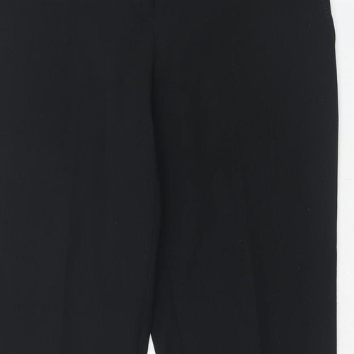 Dorothy Perkins Womens Black Polyester Trousers Size 12 Regular Hook & Eye