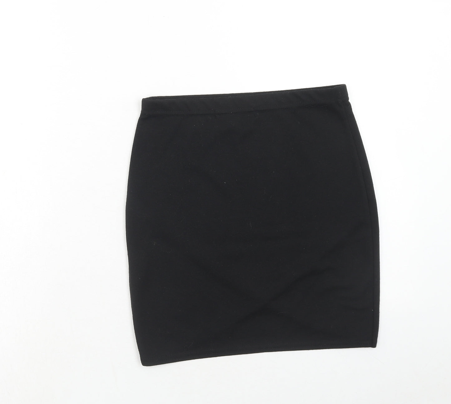 Boohoo Womens Black Polyester Straight & Pencil Skirt Size 10