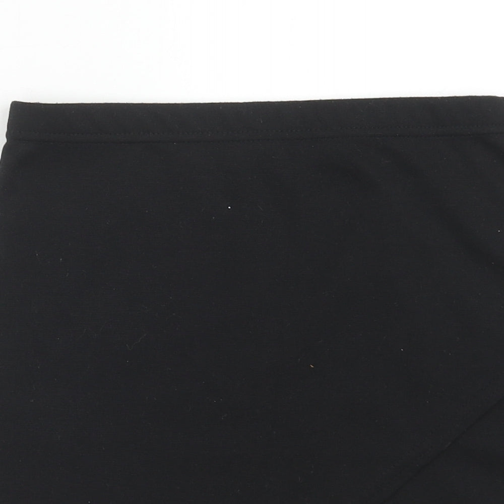 Boohoo Womens Black Polyester Straight & Pencil Skirt Size 10