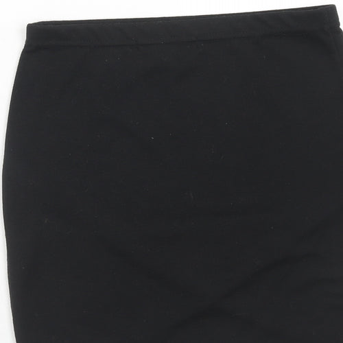 Boohoo Womens Black Polyester Straight & Pencil Skirt Size 10