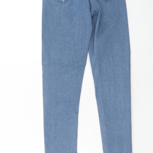 Topshop Womens Blue Cotton Jegging Jeans Size 25 in L32 in Regular Zip