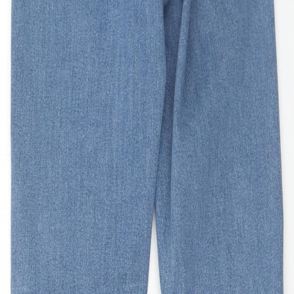 Topshop Womens Blue Cotton Jegging Jeans Size 25 in L32 in Regular Zip