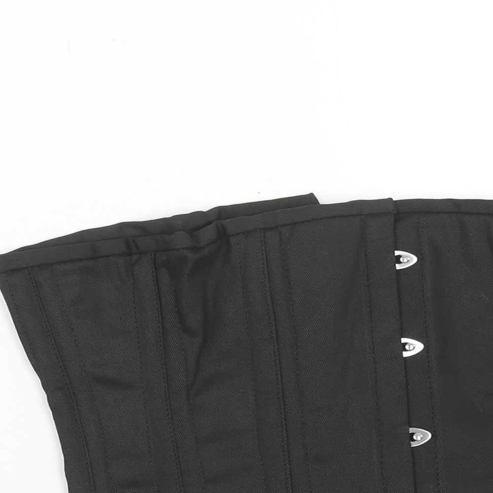 Preworn Womens Black Polyester Basic Tank Size XL Square Neck - Corset