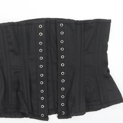 Preworn Womens Black Polyester Basic Tank Size XL Square Neck - Corset