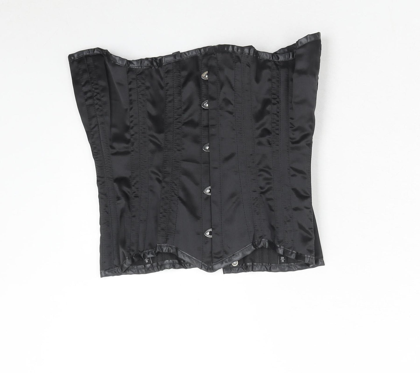 Preworn Womens Black Polyester Basic Tank Size M Square Neck - Corset