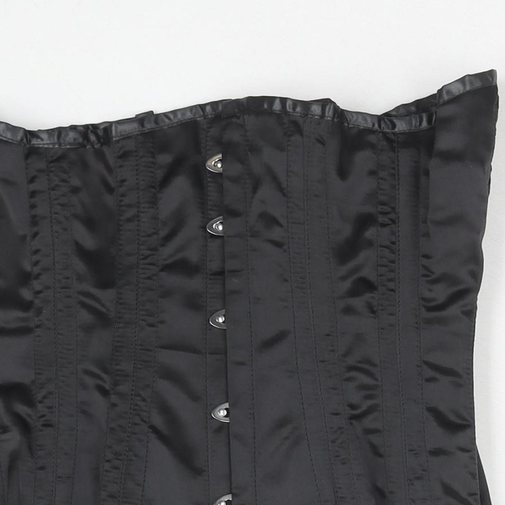 Preworn Womens Black Polyester Basic Tank Size M Square Neck - Corset