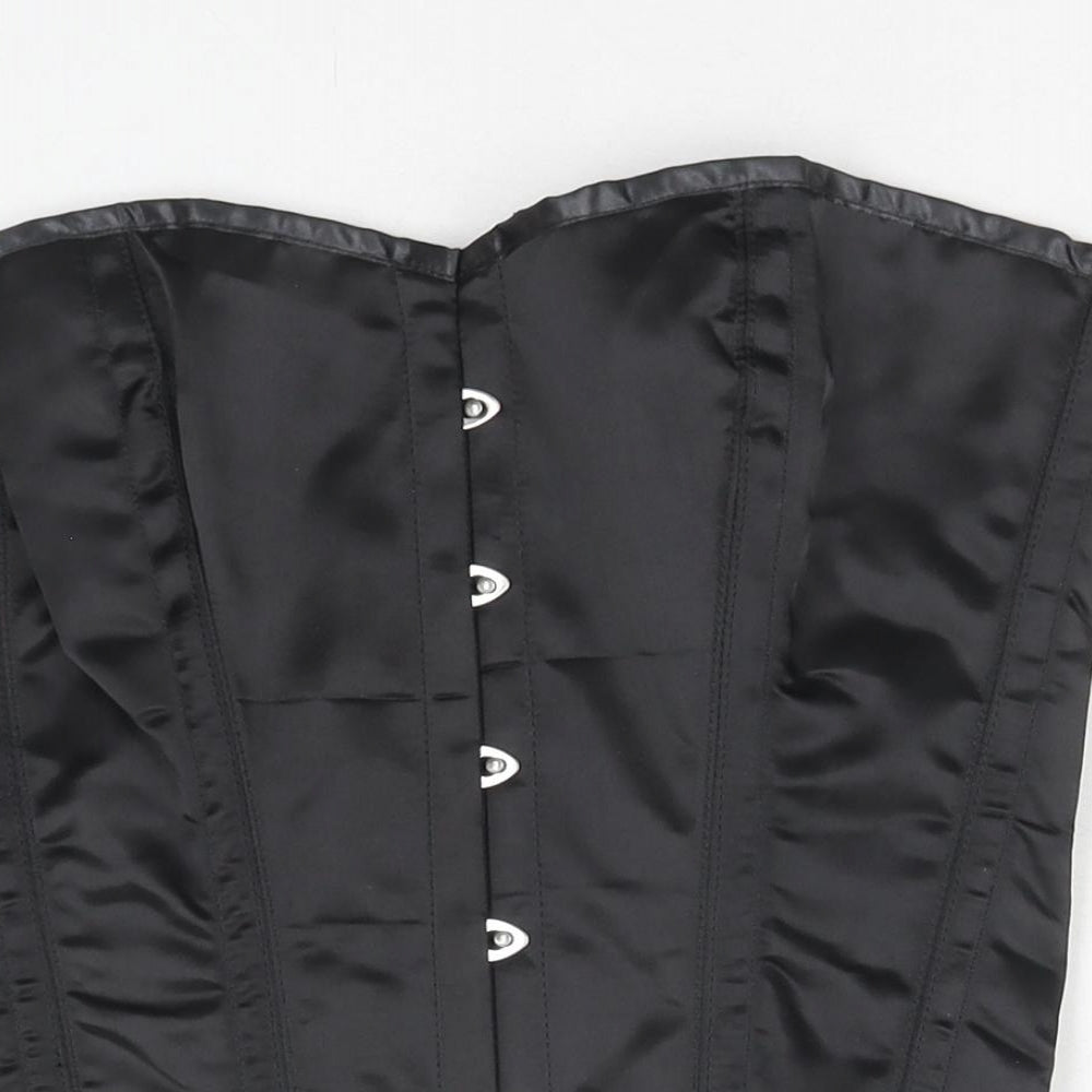 Preworn Womens Black Polyester Basic Tank Size M Sweetheart - Corset