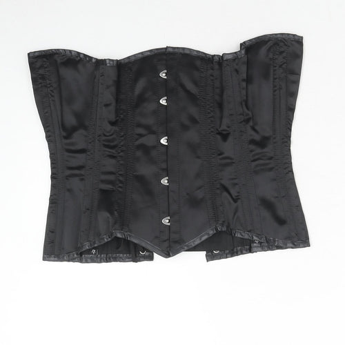 Preworn Womens Black Polyester Basic Tank Size L Off the Shoulder - Corset